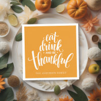 Eet Drink en wees dankbaar Thanksgiving diner