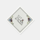 Eet Drink en wees dankbaar Thanksgiving vakantie Servet (Hoek)