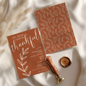 Eet, drink en wees dankbaar voor Thanksgiving-dine Kaart