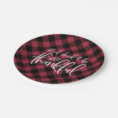 Eet, Drink en wees dankzij de Thanksgiving Papieren Bordje (Gekanteld)