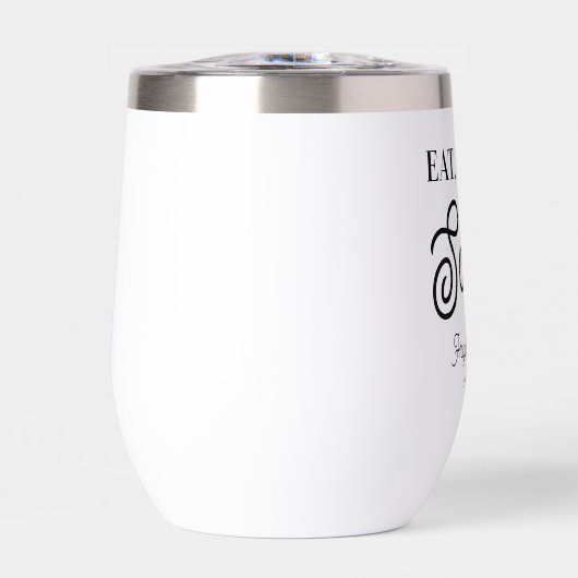 Eet, drink en wees eng aangepaste Halloween-feestj (Voorkant)