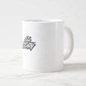 Eet, drink en wees eng basis schoon grote koffiekop (Voorkant rechts)