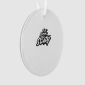 Eet, drink en wees eng basis schoon ornament (voorkant)