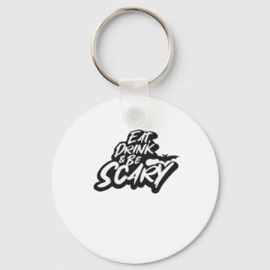Eet, drink en wees eng basisch schoon sleutelhanger