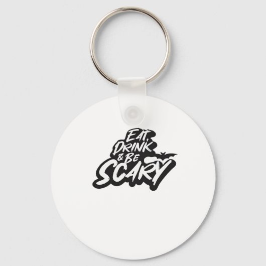 Eet, drink en wees eng basisch schoon sleutelhanger (Voorkant)