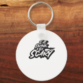 Eet, drink en wees eng basisch schoon sleutelhanger (Voorkant)