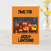 EET DRINK EN WEES "ENG" DEZE HALLOWEEN KAART (Gele Bloem)