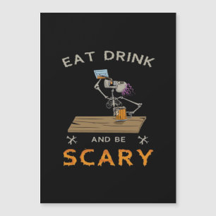 Eet, drink en wees eng esthetisch grafisch