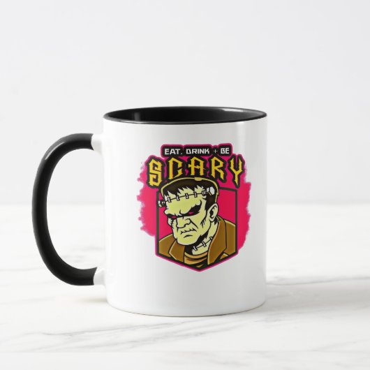 Eet, drink en wees eng Frankenstein Halloween Crea Mok (Links)