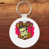Eet, drink en wees eng Frankenstein Halloween Crea Sleutelhanger (Voorkant)