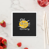 Eet, drink en wees eng Funny Quote Servet (Insitu)