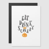 Eet, drink en wees eng. Gelukkig Halloween, vintag (Voorkant / Achterkant)
