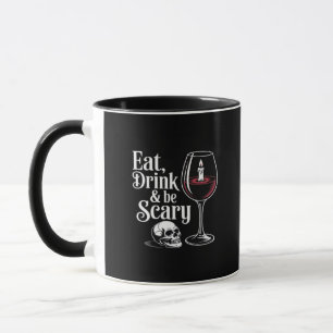 Eet, drink en wees eng grappig citaat moderne look mok