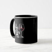 Eet, drink en wees eng grappig citaat moderne look mok (Voorkant links)