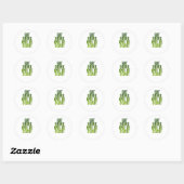 Eet, drink en wees eng grappig citaat ronde sticker (Vel)