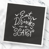 Eet Drink en wees eng | Grappig Halloween Feest Servet