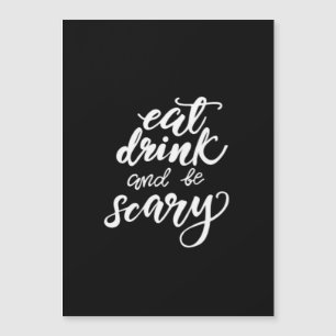 Eet, drink en wees eng grappig Halloween vintage s