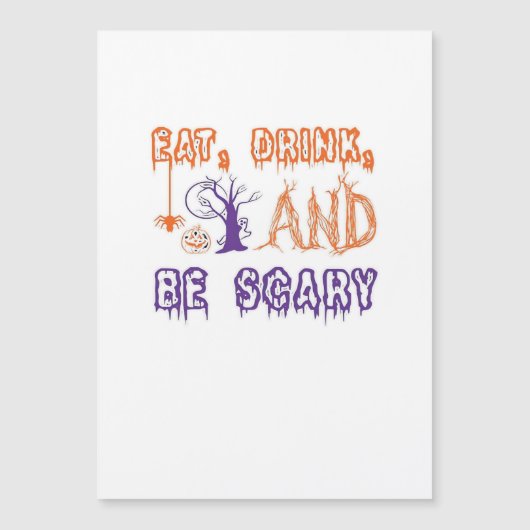 Eet, drink en wees eng grappig trendy (Voorkant)