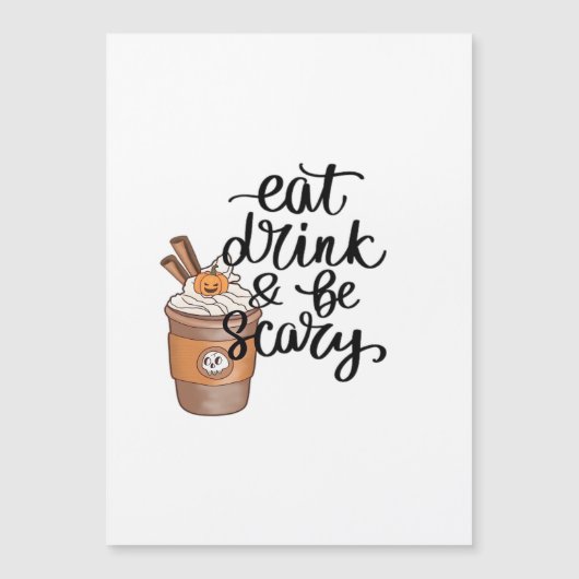 Eet, drink en wees eng grappig trendy (Voorkant)