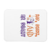 Eet, drink en wees eng grappig trendy magneet (Horizontaal)