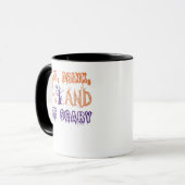 Eet, drink en wees eng grappig trendy mok (Voorkant links)
