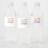 Eet, drink en wees eng grappig trendy waterfles etiket (Flessen)