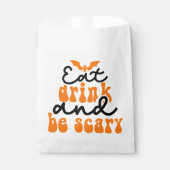 Eet Drink en wees eng Groovy Retro Bedankzakje (Voorkant)