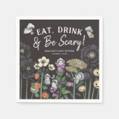 Eet Drink en wees eng Halloween Baby shower Servet (Voorkant)