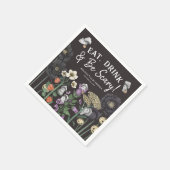 Eet Drink en wees eng Halloween Baby shower Servet (Hoek)