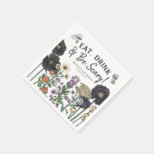 Eet Drink en wees eng Halloween Baby shower Servet (Hoek)