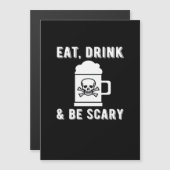 Eet, drink en wees eng Halloween-bier Vintage (Voorkant / Achterkant)