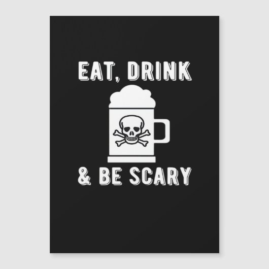 Eet, drink en wees eng Halloween-bier Vintage (Voorkant)