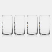 Eet, drink en wees eng Halloween Blikvorm Glas (Links)