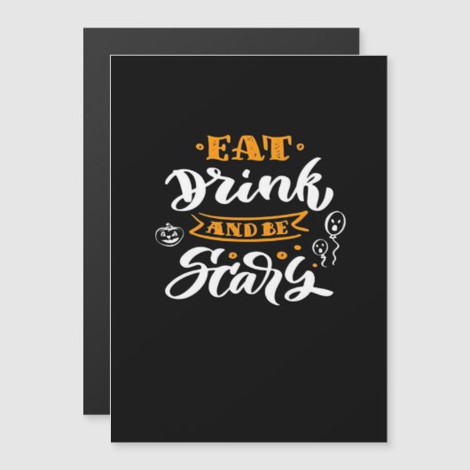 Eet, drink en wees eng Halloween creatieve casual (Voorkant / Achterkant)