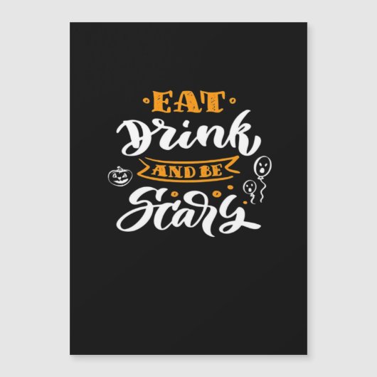 Eet, drink en wees eng Halloween creatieve casual (Voorkant)