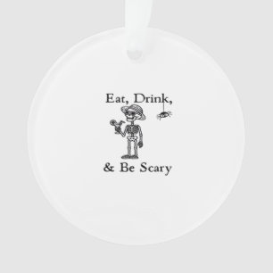 Eet, Drink En Wees Eng Halloween Esthetische Stijl Ornament