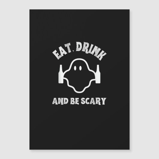 Eet, drink en wees eng Halloween-feest grappige ge (Voorkant)