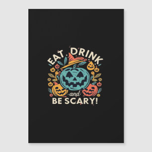Eet, drink en wees eng Halloween-feest grappige tr
