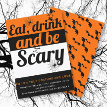 Eet, drink en wees eng Halloween feest