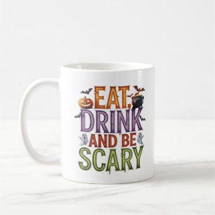Eet, drink en wees eng Halloween-feest Spoky Desi Koffiemok