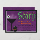 Eet Drink en wees eng Halloween-feestuitnodigingen Kaart (Voorkant / Achterkant)