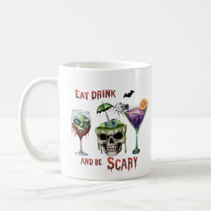 Eet Drink en wees eng Halloween Fun Coffee Koffiemok