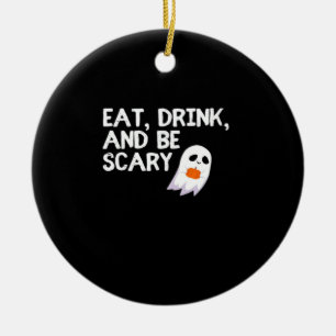 Eet, Drink En Wees Eng Halloween Geest Modern Keramisch Ornament