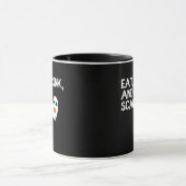 Eet, Drink En Wees Eng Halloween Geest Modern Mok (Midden)