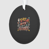 Eet, drink en wees eng Halloween grappig essentiee Ornament (voorkant)