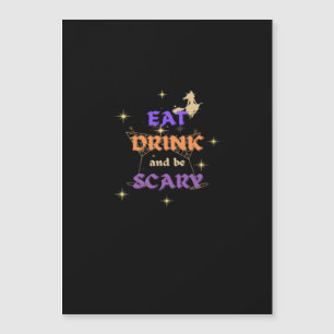 Eet, drink en wees eng Halloween grappig ontwerp