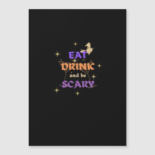 Eet, drink en wees eng Halloween grappig ontwerp (Voorkant)