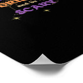 Eet, drink en wees eng Halloween grappig ontwerp Poster (Hoek)