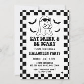 Eet, Drink en wees eng halloween Kaart (Voorkant)
