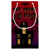 Eet, Drink en wees eng Halloween Klein Cadeauzakje (Achterkant)